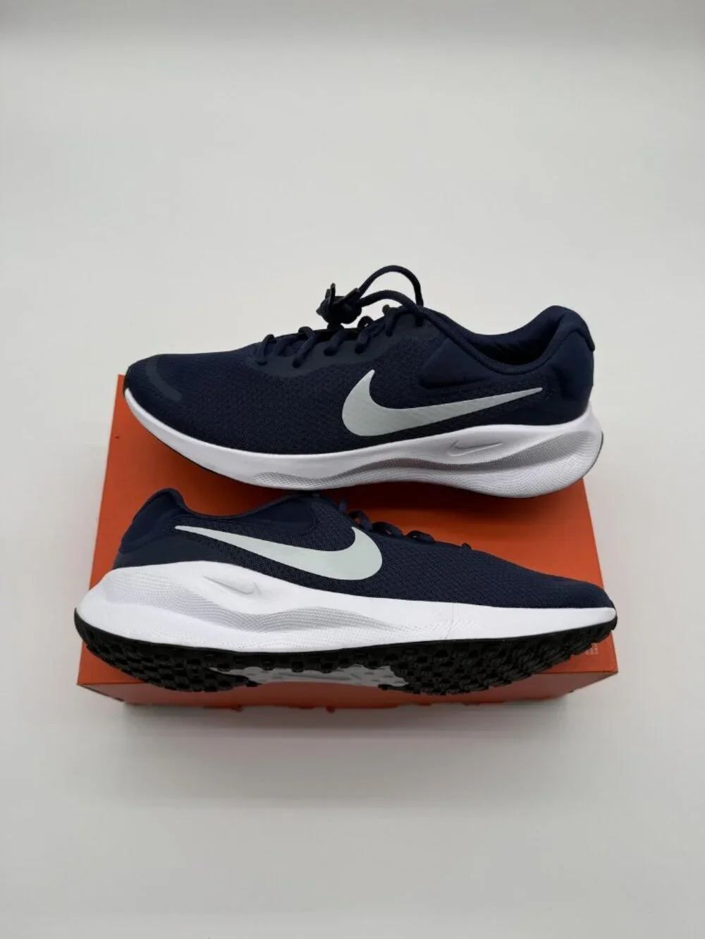 New Nike Revolution 7 Shoes Men's Size 11.5 Blue Running Comfort FB2207 400